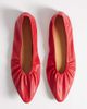 SEQWL SEQWL Costa pointed ruched ballet flats in red - 2