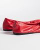 SEQWL SEQWL Costa pointed ruched ballet flats in red - 4