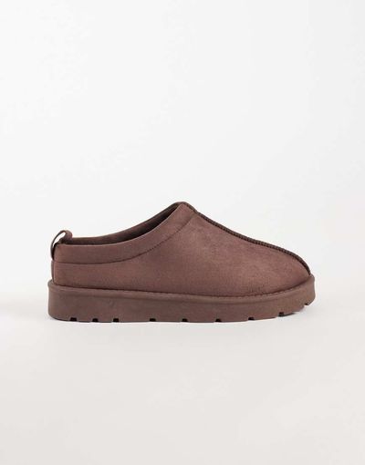 SEQWL SEQWL cozy mules in chocolate-Brown
