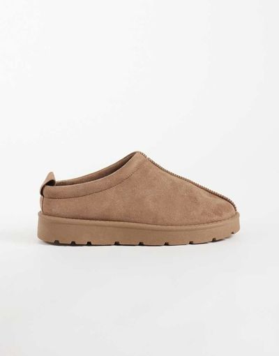 SEQWL SEQWL cozy mules in mocha-Brown