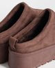 SEQWL SEQWL cozy platform mules in chocolate brown - 2