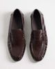 SEQWL SEQWL Dash refined ruched loafers in chocolate brown - 3