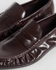 SEQWL SEQWL Dash refined ruched loafers in chocolate brown - 4