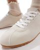 SEQWL SEQWL Drifter lace-up gum sole sneakers in beige-Neutral - 4