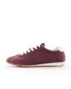 SEQWL SEQWL Drifter lace up gum sole sneakers in dark cherry-Red - 2