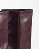 SEQWL SEQWL Fisher block heel knee boots in burgundy-Black - 4