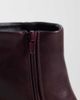 SEQWL SEQWL Fisher block heeled mid ankle boots in burgundy-Black - 3