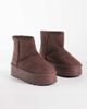 SEQWL SEQWL flatform boots in brown - 3
