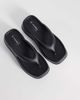 SEQWL SEQWL flatform wedge flip flops in black - 1