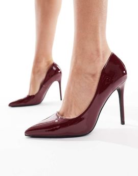 SEQWL SEQWL Hamilton heeled pumps in patent cherry-Red