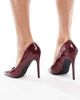 SEQWL SEQWL Hamilton heeled pumps in patent cherry-Red - 3