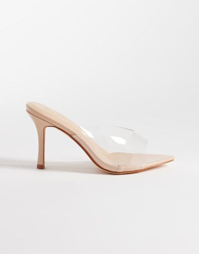 SEQWL SEQWL heeled sandals in clear-No color