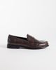 SEQWL SEQWL Hero croc ruched detailing loafers in chocolate brown - 1