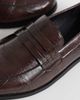 SEQWL SEQWL Hero croc ruched detailing loafers in chocolate brown - 2