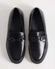 SEQWL SEQWL Hero saddle trim loafers in black - 4