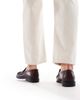 SEQWL SEQWL Hershe ruched loafers in burgundy-Red - 4