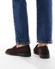 SEQWL SEQWL Hershe ruched loafers in suedette chocolate-Brown - 3