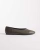 SEQWL SEQWL high vamp ballet flats in olive-Green - 1