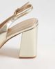 SEQWL SEQWL Hogan block heeled shoes in gold PU - 4