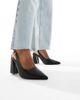 SEQWL SEQWL Hogan slingback block heel sandals in black - 1