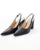 SEQWL SEQWL Hogan slingback block heel sandals in black - 3