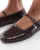 SEQWL SEQWL Iris ballet flats in croc brown - 4