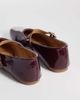 SEQWL SEQWL Iris high vamp ballet flats in burgundy-Red - 2
