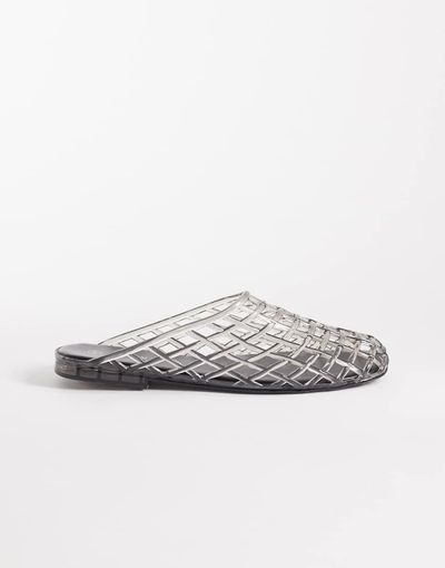 SEQWL SEQWL jelly cage mules in charcoal-Gray
