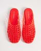 SEQWL SEQWL jelly cage mules in red - 2