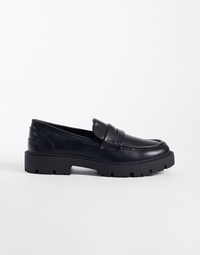SEQWL SEQWL Kinder chunky loafers in black