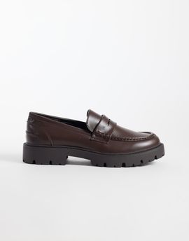 SEQWL SEQWL Kinder chunky loafers in brown