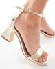 SEQWL SEQWL Leal heeled sandals in gold - 3
