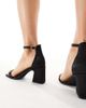 SEQWL SEQWL Leal heeled sandals in satin black - 3