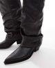 SEQWL SEQWL Lexus slouchy western boots in black - 4
