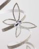 SEQWL SEQWL Licorice embellished wrap around heeled sandals in white - 4