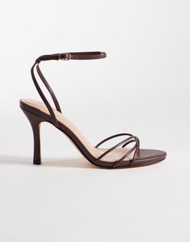 SEQWL SEQWL Lolly heeled sandals in brown