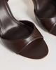 SEQWL SEQWL Lolly heeled sandals in chocolate brown - 4