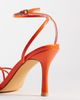 SEQWL SEQWL Lolly heeled sandals in orange-pink - 4