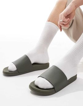 SEQWL SEQWL Mamun sandals with strap in olive-Green