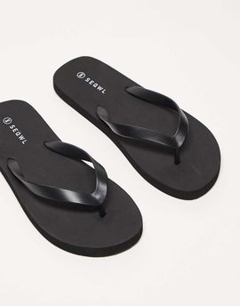 SEQWL SEQWL Mamun thong flip flops in black