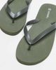 SEQWL SEQWL Mamun thong flip flops in olive-Green - 2