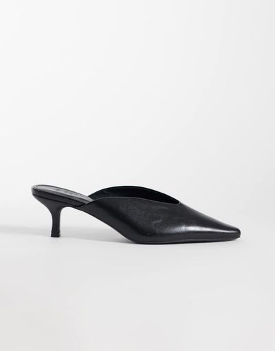 SEQWL SEQWL Maybach high vamp mules in black