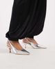 SEQWL SEQWL Maybach slingback kitten heels in silver - 1