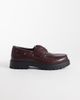SEQWL SEQWL Mexton chunky lace up boat shoes in burgundy-Red - 1