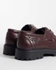 SEQWL SEQWL Mexton chunky lace up boat shoes in burgundy-Red - 3