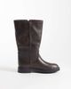 SEQWL SEQWL Mickey pull on ankle boots in burnished brown-White - 1