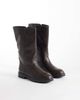 SEQWL SEQWL Mickey pull on ankle boots in burnished brown-White - 4