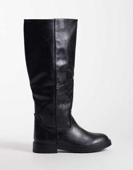 SEQWL SEQWL Mickey pull on knee boots in black