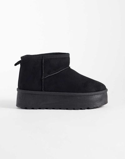 SEQWL SEQWL mini flatform boots in black