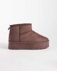 SEQWL SEQWL mini flatform boots in chocolate-Brown - 1